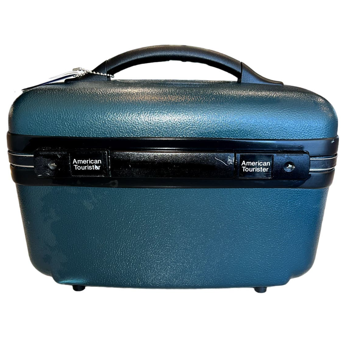 American Tourister Train Case Makeup Hardside Blue Green