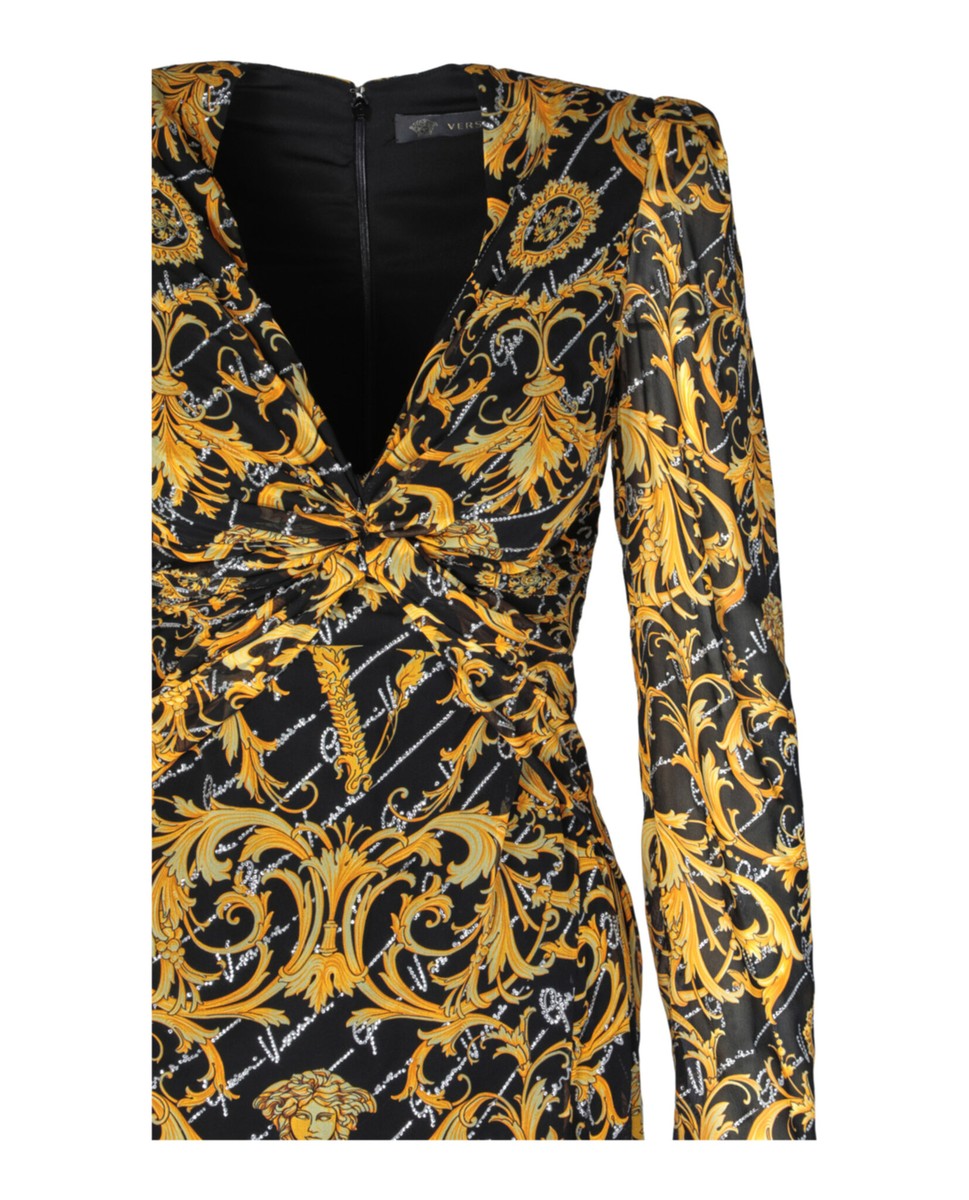 パーティードレス Versace Baroque Print Evening Gown Versace Womens Baroque Print Evening Gown | eBay
