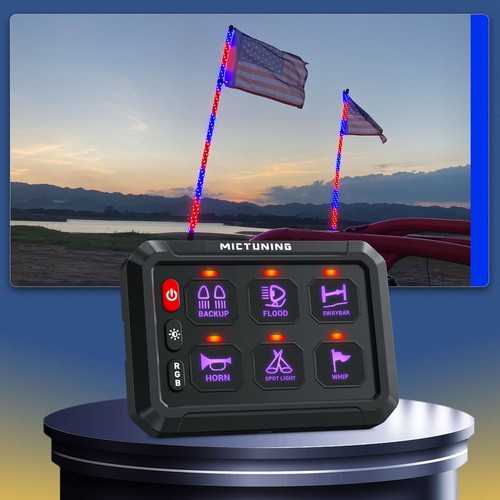 6 gang RGB Multifunction Switch Panel Relay System bluetooth Control 12/24V - Picture 10 of 24