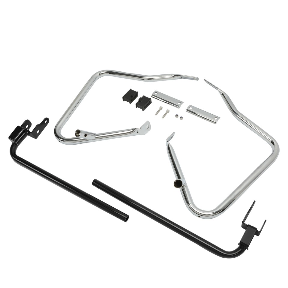 Saddlebag Bags Bracket Guard Crash Bars For Harley Touring Street Glide FLHX 14+