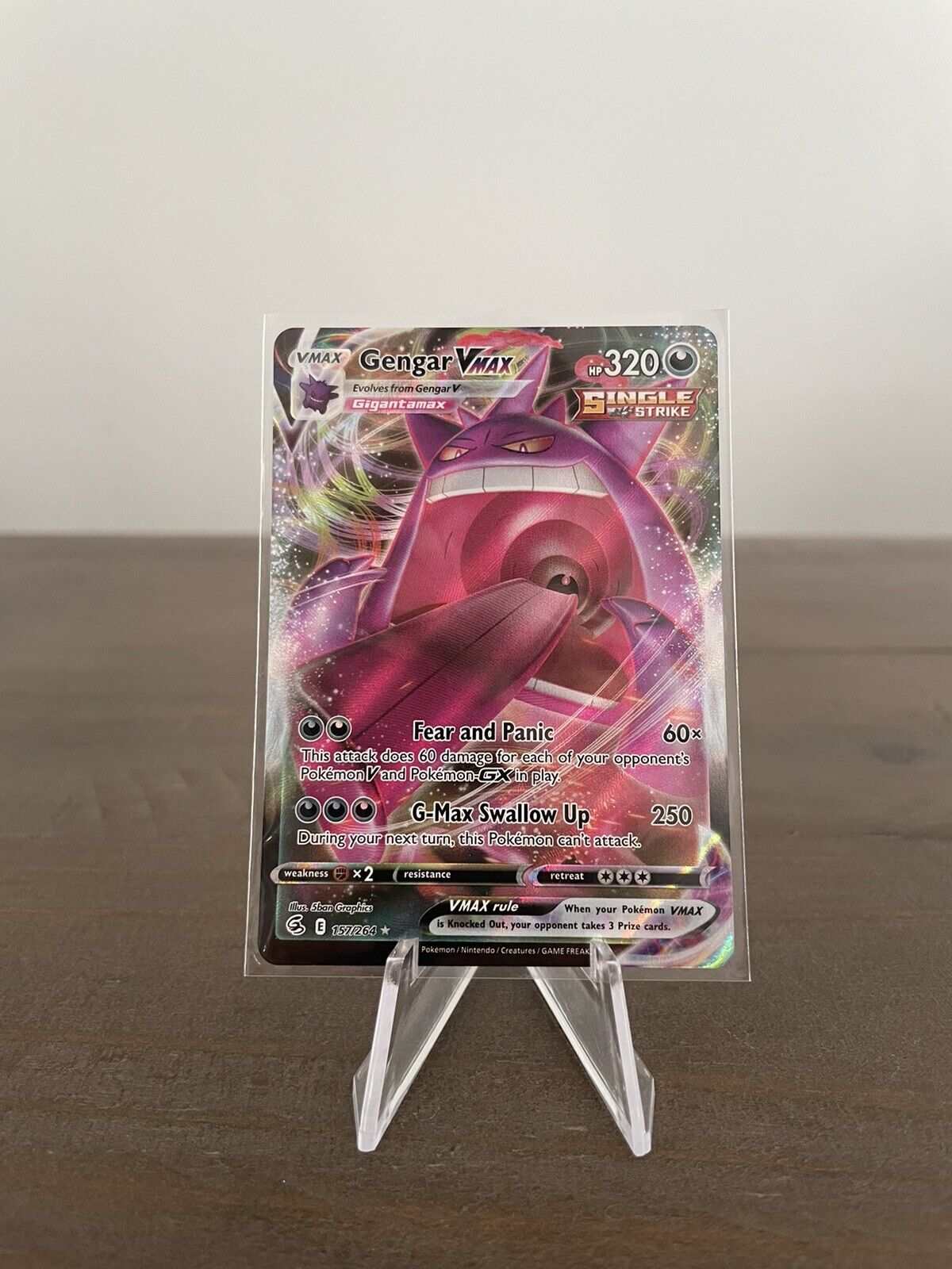 Gengar V & Vmax - 157/264 Fusion Strike - Pokemon Ultra Rare 2 Card Lot