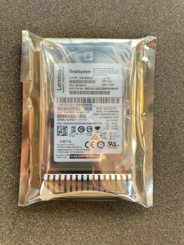 00YK016 Lenovo ThinkSystem 1.2TB 10K SAS 2.5in HDD 7XB7A00027