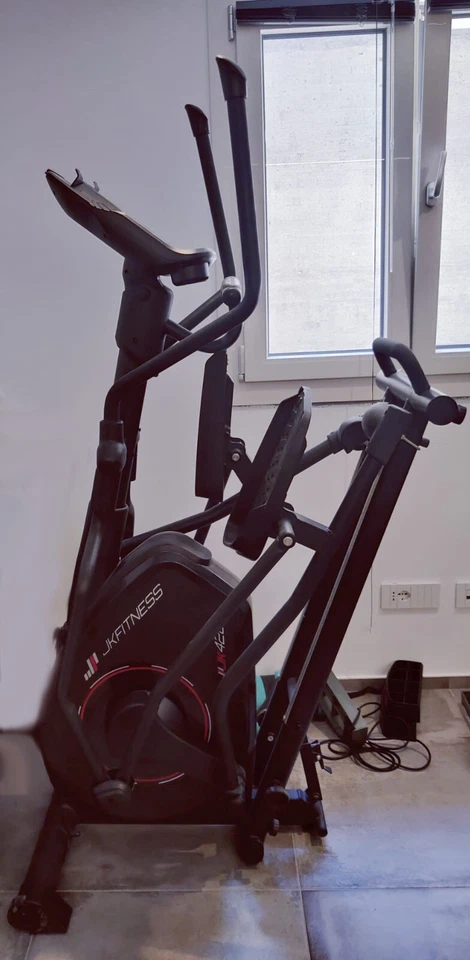 JK Fitness JK 428 Elittica Elettromagnetica con Alimentatore - Nera - Immagine 2 di 3