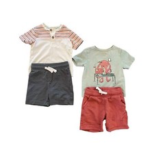 Tommy Bahama Toddler Boy, Set of 2 Short Sleeve Graphic Tee  Short Outfits