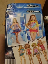 1120 PROJECT RUNWAY SEWING PATTERN~UNCUT~GIRLS SZ 3-8 MIX&MATCH SWIMSUIT PIECES