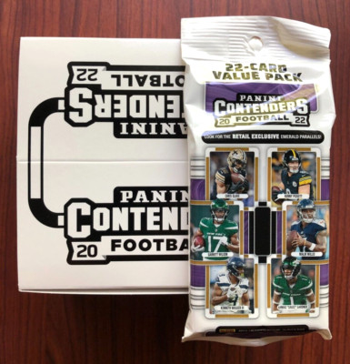 2022 NFL Panini Contenders Football Fat Cello Value Pack BOX - 12 packs SEALED