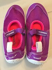 Girls Kids Speedo Purple Pink Water Shoes Size X- Large 11-12