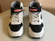 Disney Mickey Mouse Shoes White Hook and Loop Sneakers NEW Kids Size 3