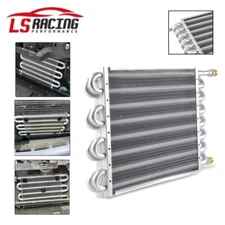 15300 16 Pass 16" Tube & Fin Electra-Cool Replacement Cooler -8AN Silver