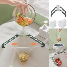 100bags 2holder Corner Sink Strainer, Kitchen Food Residue Filter, ... Fast Ship