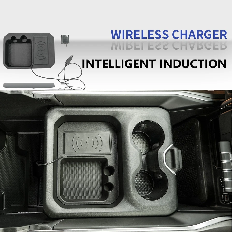 For 2019 2025 Dodge Ram 1500 Car Wireless Charger Fast Charging Pad Replacement Foto 2 de 4