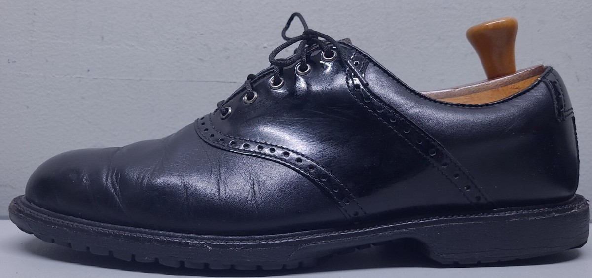 Footjoy Icon Mens Golf Shoes Size 9.5 Saddle Oxford Black  display picture 1