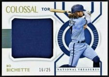 2021 National Treasures BO BICHETTE Colossal Materials Holo Gold /25