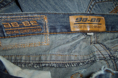 98-86 Men's Distressed Whiskered Jeans 32/31 | eBay