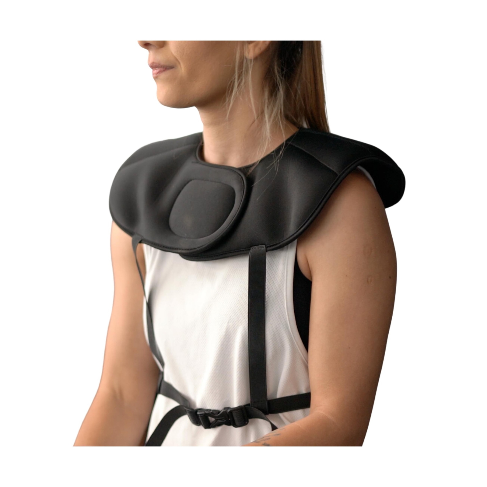 Vest - Cushioned Collarbone & Shoulder Protection for Barbell Workouts - Anti...-image