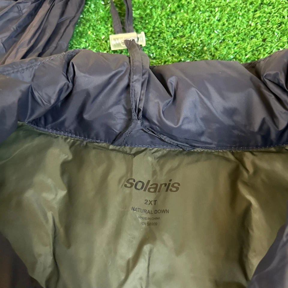 Solaris Outerwear Puffer Vest Packable Duck Down Navy Mens 2XT NWT $115 - Image 4 of 4