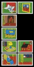 US #6002j-q Goodnight Moon Imperf Set of 8 without die cuts NDC