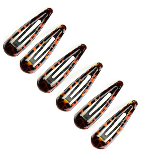 Snap Hair Clip Plain Colourful Bendy Click Clack Hair Slides Girls Hair Snappy - Picture 15 of 37