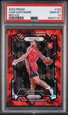 2023 Prizm Red Ice #129 Cam Whitmore RC PSA 10 GEM MT