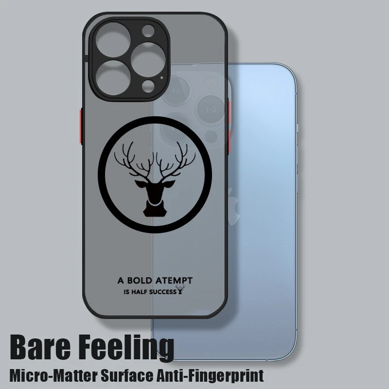 For iPhone 15 Pro Max 14 13 12 11 X ShockProof Magsafe Magnetic Matte Case Cover - Image 4 of 4