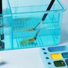 Paintbrush Cleaning Rack Brush Organiser Multifunctional Paint Brush Cleaner