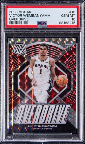 Victor Wembanyama #16 — 2023 Panini Mosaic Overdrive basketball card
