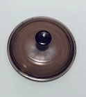 Pyrex Corning Visions Cranberry Glass Lid V-1-C for 1 Qt Pot or Casserole LID