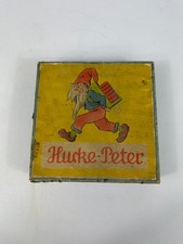 Antikes Hucke Peter Brettspiel Figuren Würfel Spiel Gesellschaftsspiel Alt Masse