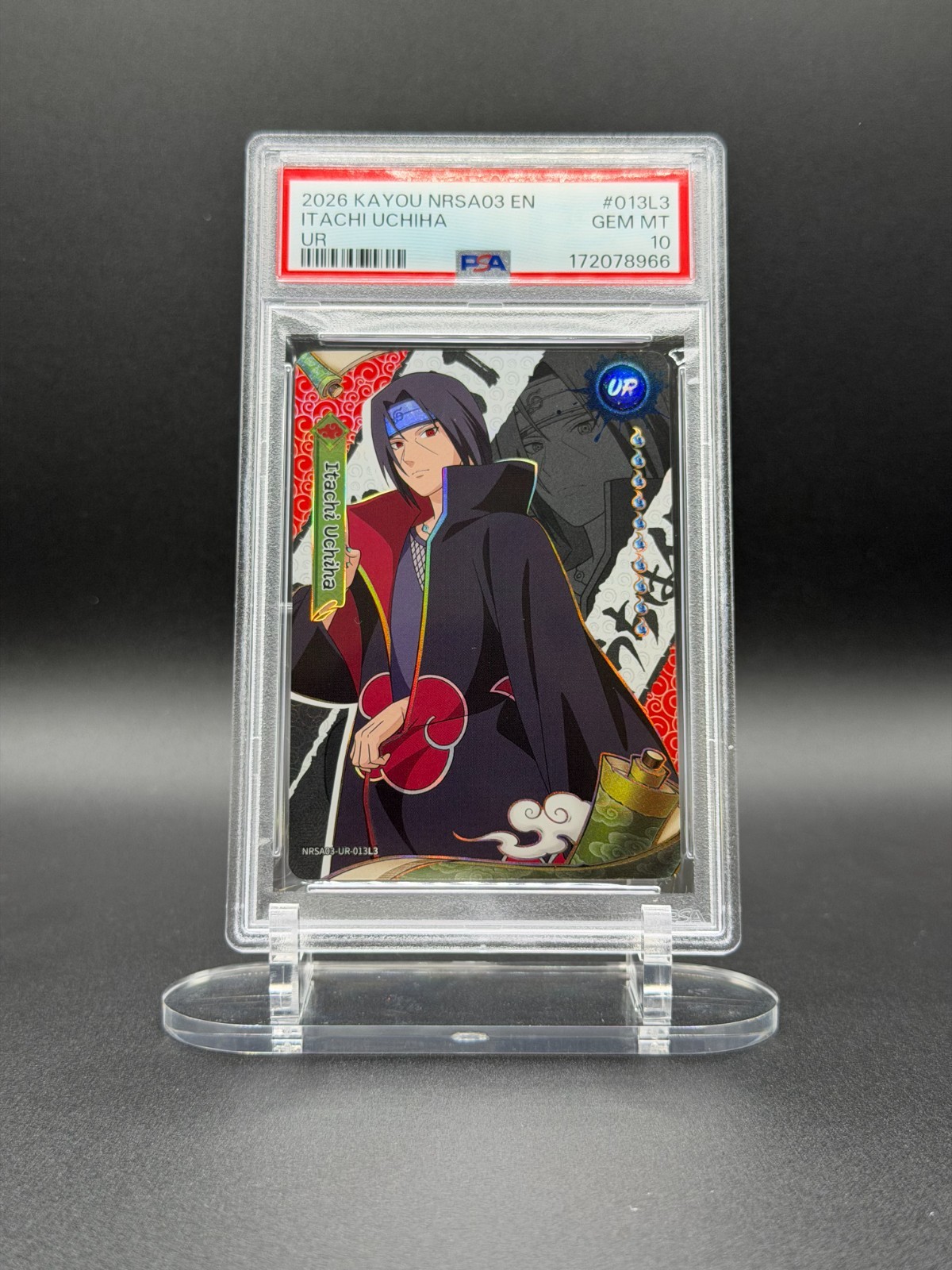 KAYOU Naruto Uzumaki PSA 10 - Itachi Uchiha PSA 10 Serial Sequence view 8