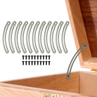 10 Stück Deckelstützen, 3,6'' Messing Deckelhalter für Schrank, Bronzeton