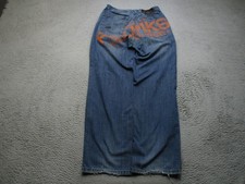 Akademiks Jeans Mens 32x32 Blue Med Wash Wide Leg Relaxed Baggy Denim Y2K