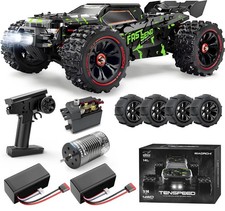 1/14 Brushless RC Cars for Adults Fast 50 mph, Trucks 4x4 1:14, Green