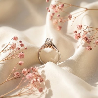Clogau - Ring Neuanfang 9 kt Weißgold Größe P