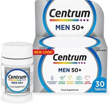 2 x Centrum Men 50+ Multivitamins & Mineral Supplements, 30 Tablets