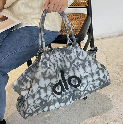 ALO Yoga Gray Tie Dye Tote Bag Large Gym Travel Carry-on NWT | eBay
