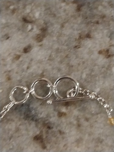 Pulsera Karis Cruz Citrino Brasileña en Platino Bond (6.50-8.00") 4.50 Quilates - Imagen 16 de 19