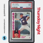 1984 TOPPS #470 NOLAN RYAN PSA 9