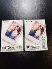 Fujifilm instax mini Instant Film 2 Pack of Film 40 Sheets Total NEW