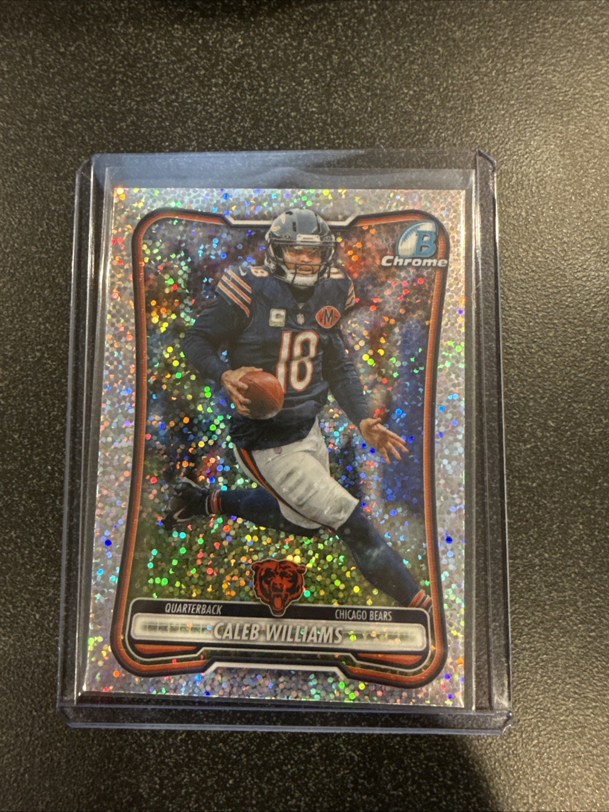 2026 Bowman Chrome Caleb Williams Speckle Refractor #BCV-15 Chicago Bears