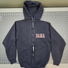Vintage Russell Athletic Alabama Hoodie Small 70s Football USA Made Full Zip