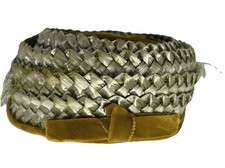 Beresford Ladies Hat Vintage Green Woven Straw Velvet Trim Netting Easter Spring