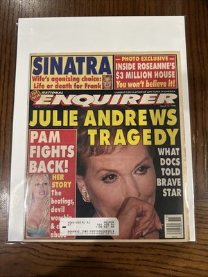 The National Enquirer Magazine March 17 1998 Julie Andrews Pam Anderson Bag/Brd!