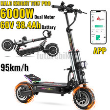 Halo Knight 11'' T107 Pro 6000W 38.4Ah Electric Scooter Offroad E-Scooter 95km/h