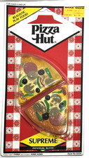 Realistic Slices of Pizza Hut Supreme Pizza Play Food New Sealed Package 1987