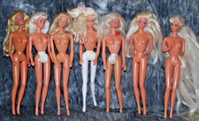 Lot of 7 Vintage Barbie Dolls Superstar Era 1976/1966 Body - Ballerina & More
