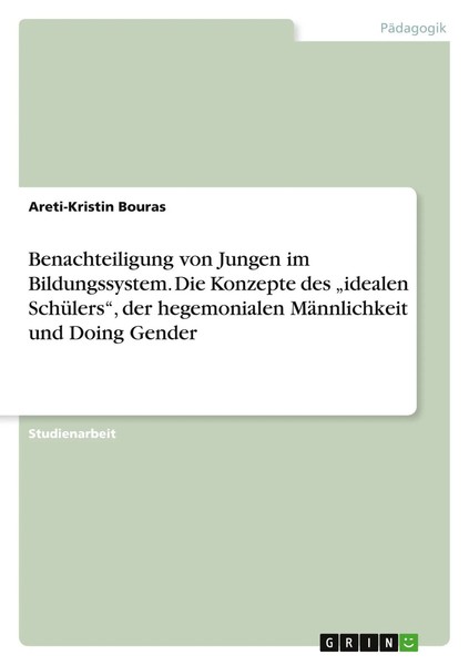 Areti-Kristin Bouras | Benachteiligung Von Jungen Im Bildungssystem. Die...-image