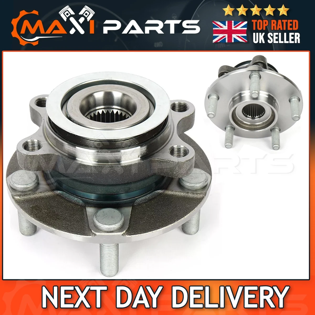 Set Of 2 Front Wheel Bearings For Ford & Lincoln - Left & Right Pair (Evan-Fischer, 1-Year Warranty) 5 thumbnail image