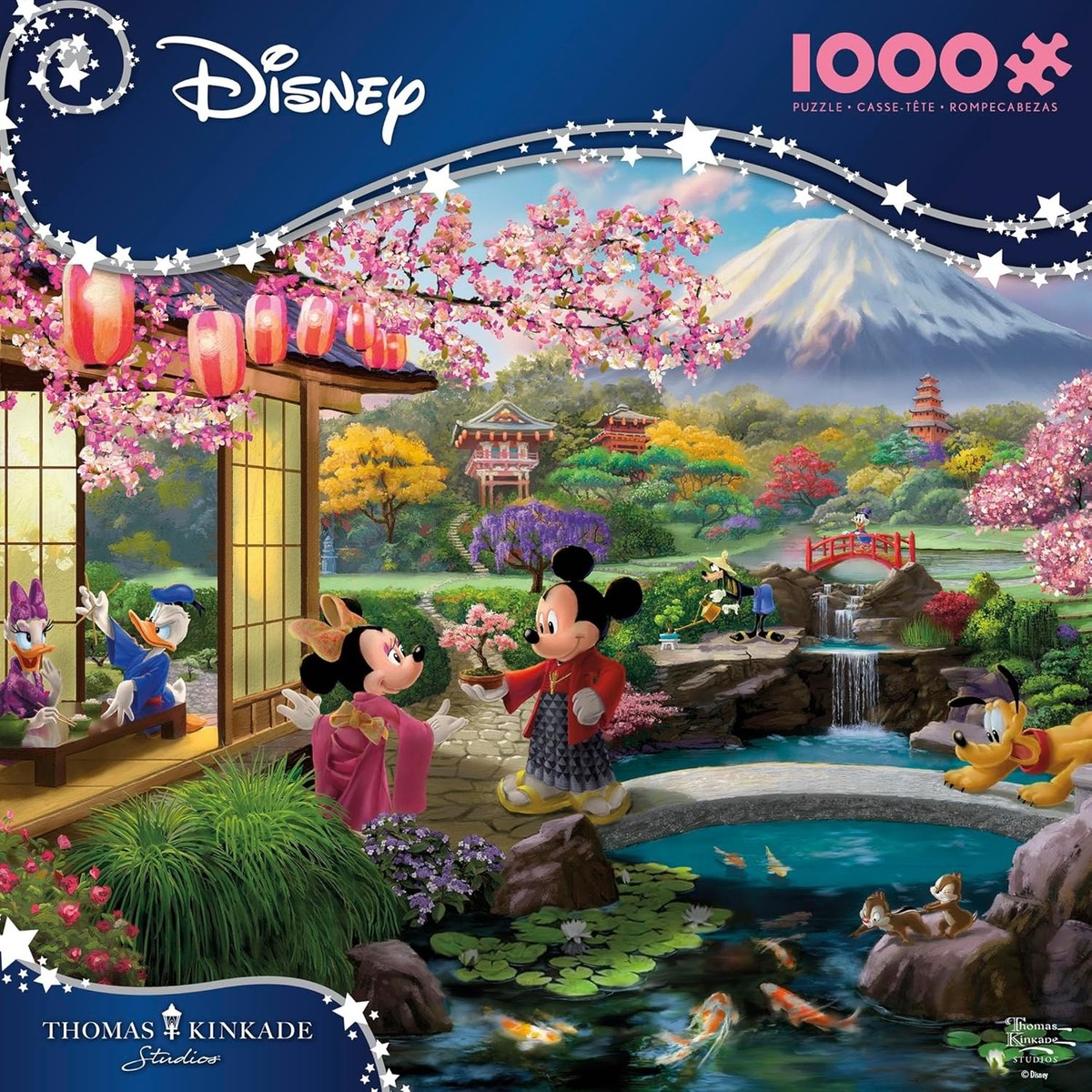 Ceaco - Disney - Thomas Kinkade - Mickey & Minnie in Japan - 1000 