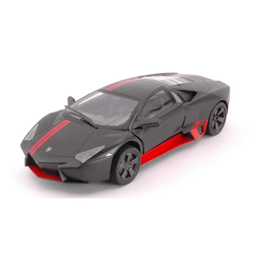 LAMBORGHINI REVENTON 2012 MATT BLACK 1:24 Motormax Auto Stradali Modellino Nuovo - Immagine 2 di 3