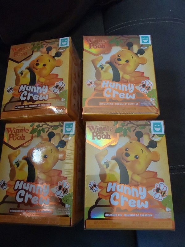 4 NEW DISNEY Winnie The Pooh Hunny Crew Mystery  Blind Box Happy Haul Sealed